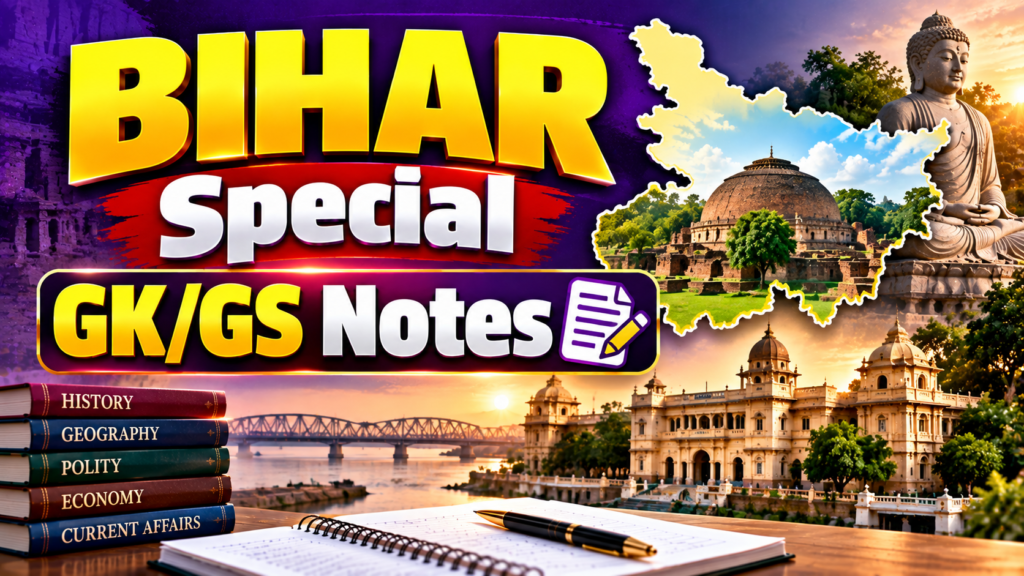 Bihar Special GS/GK Notes