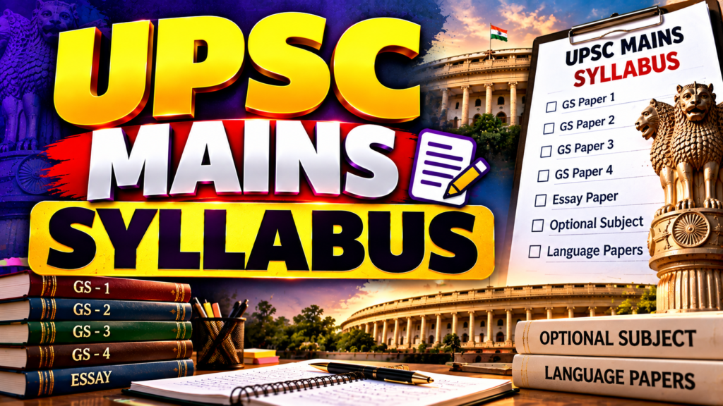 UPSC Mains Syllabus