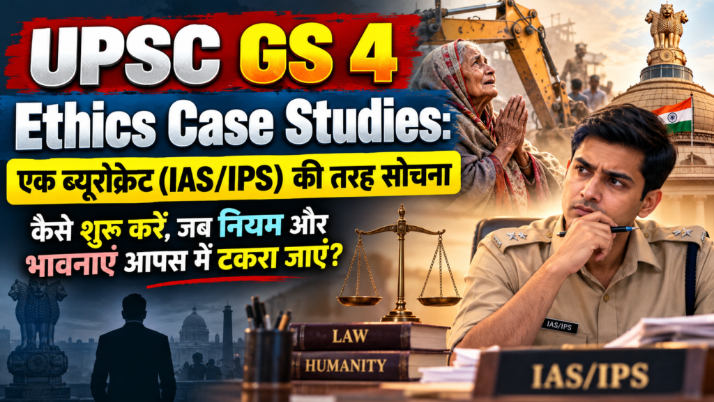 UPSC GS 4 Ethics Case Studies: एक ब्यूरोक्रेट (IAS/IPS) की तरह सोचना कैसे शुरू करें, जब नियम और भावनाएं आपस में टकरा जाएं?