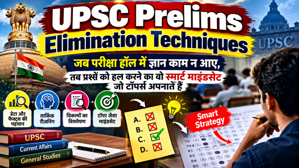 UPSC Prelims Elimination Techniques: जब परीक्षा हॉल में ज्ञान काम न आए, तब प्रश्नों को हल करने का वो स्मार्ट माइंडसेट जो टॉपर्स अपनाते हैं
