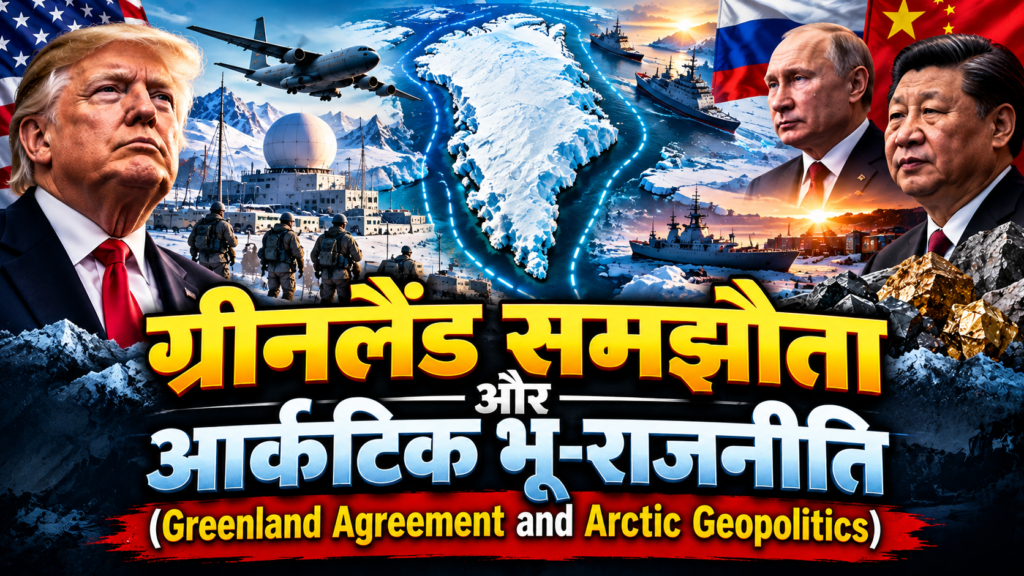 ग्रीनलैंड समझौता और आर्कटिक भू-राजनीति (Greenland Agreement and Arctic Geopolitics)
