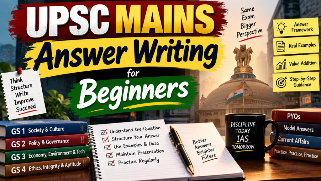UPSC Mains Answer Writing for Beginners: पहले दिन उत्तर लिखने की शुरुआत कहाँ से करें?