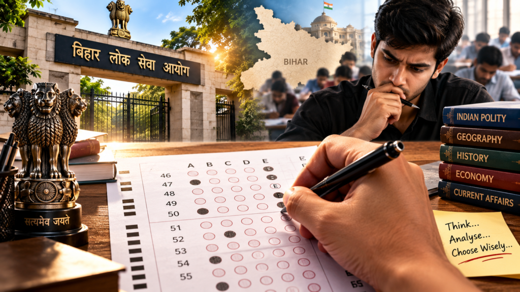 BPSC ‘Option E – Unanswered’ Rule: ओएमआर (OMR) शीट पर 5वें ऑप्शन को हैंडल करनेका सही तरीका।
