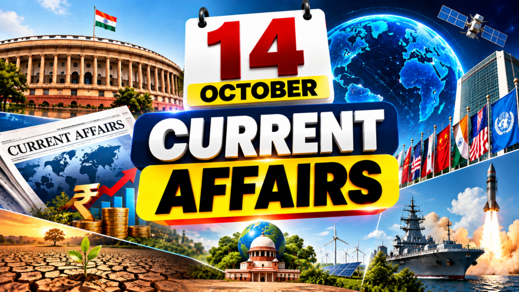 14 October Current Affairs