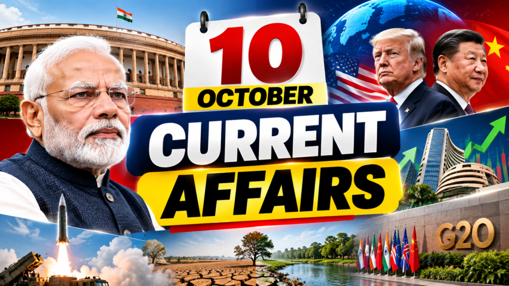 10 October Current Affairs