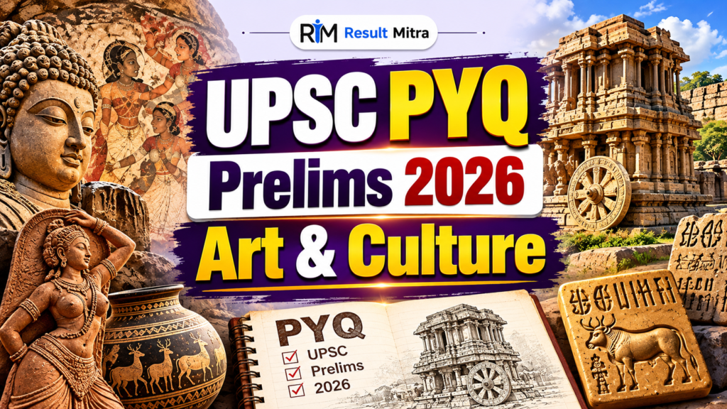 UPSC PYQ Prelims Art & Culture (2026) | Result Mitra