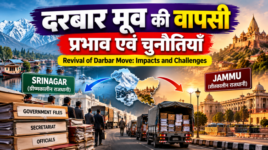 दरबार मूव की वापसी: प्रभाव एवं चुनौतियाँ (Revival of Darbar Move: Impacts and Challenges)