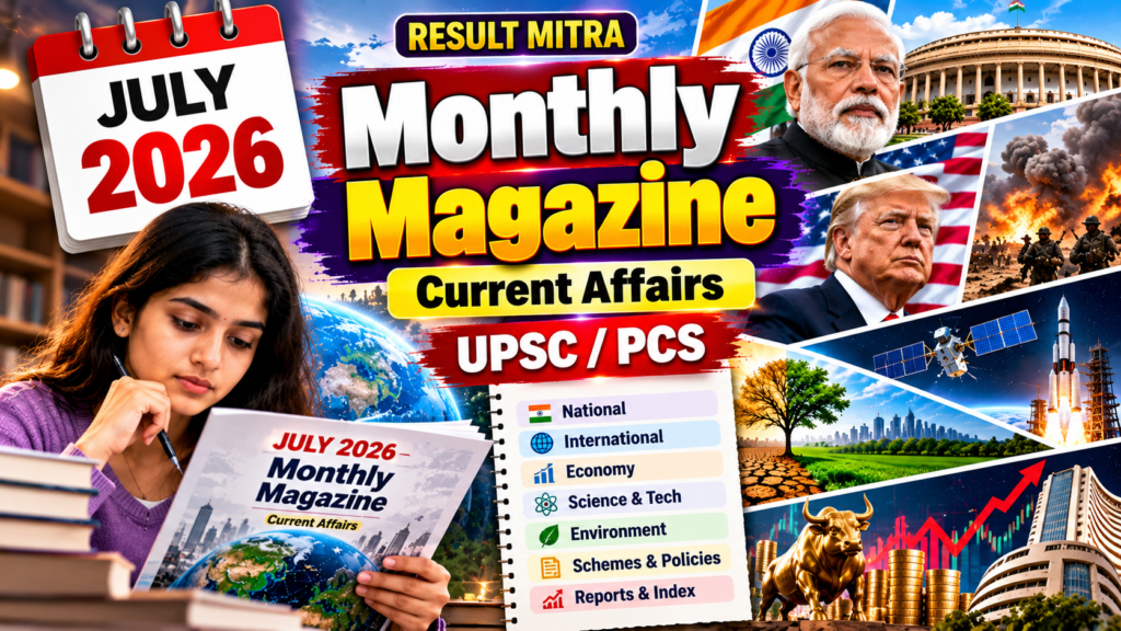 Current Affairs Monthly Magazine – July 2026
