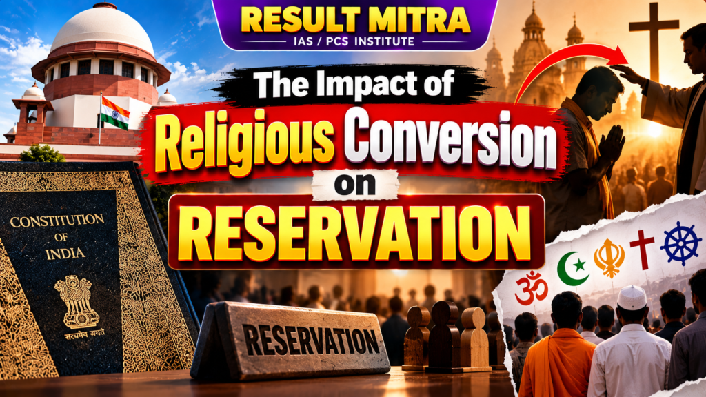 धर्मांतरण का आरक्षण पर प्रभाव (The Impact of Religious Conversion on Reservation)
