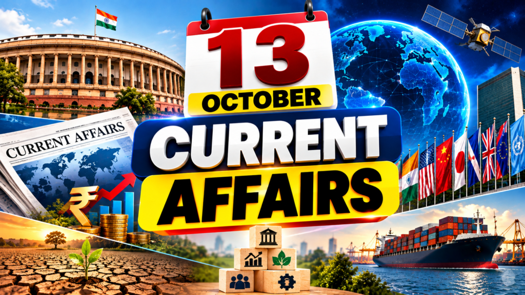 13 October Current Affairs