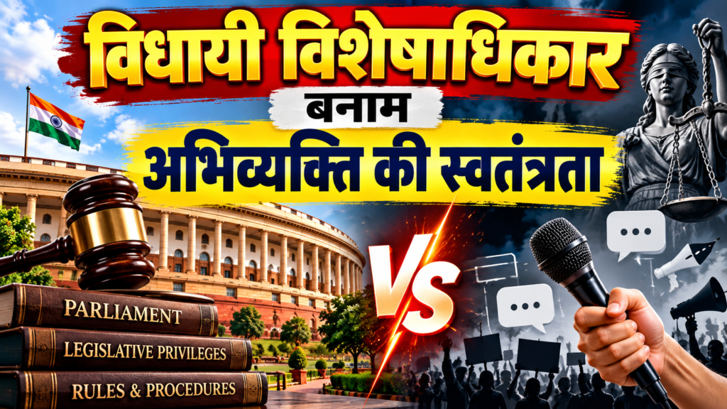 विधायी विशेषाधिकार बनाम अभिव्यक्ति की स्वतंत्रता