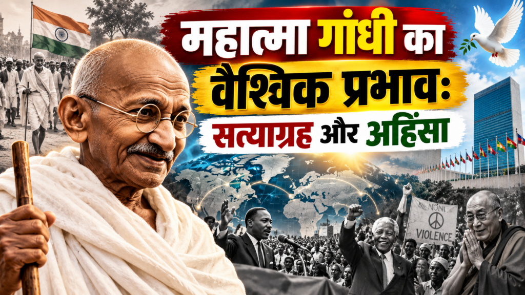 महात्मा गांधी का वैश्विक प्रभाव: सत्याग्रह और अहिंसा Global Impact of Mahatma Gandhi: Satyagraha and Non-Violence
