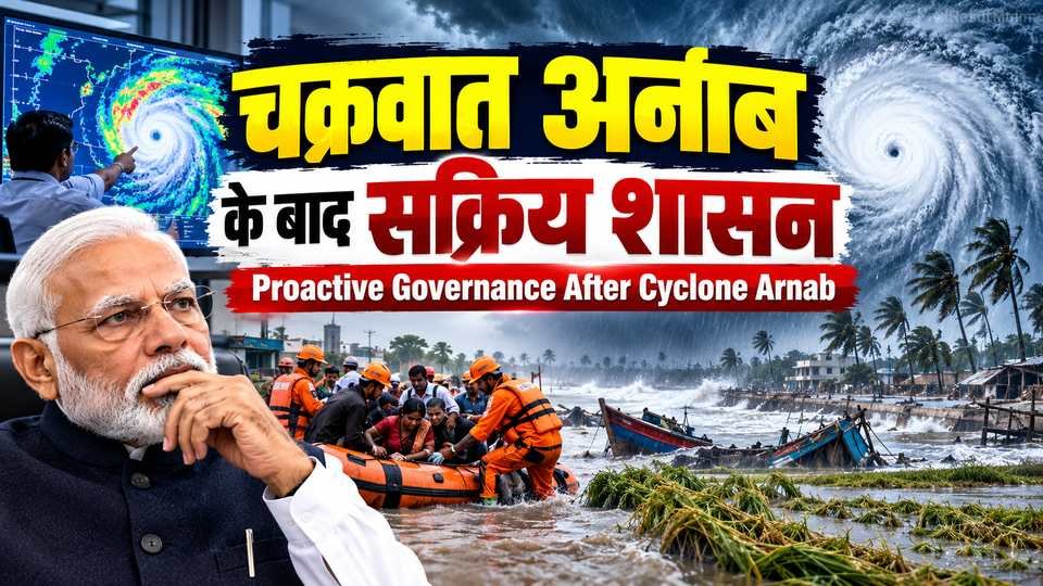 चक्रवात अर्नाब के बाद सक्रिय शासन Proactive Governance After Cyclone Arnab