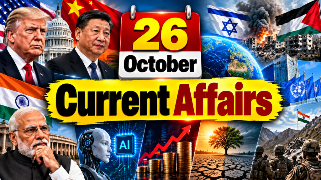 26 October Current Affairs