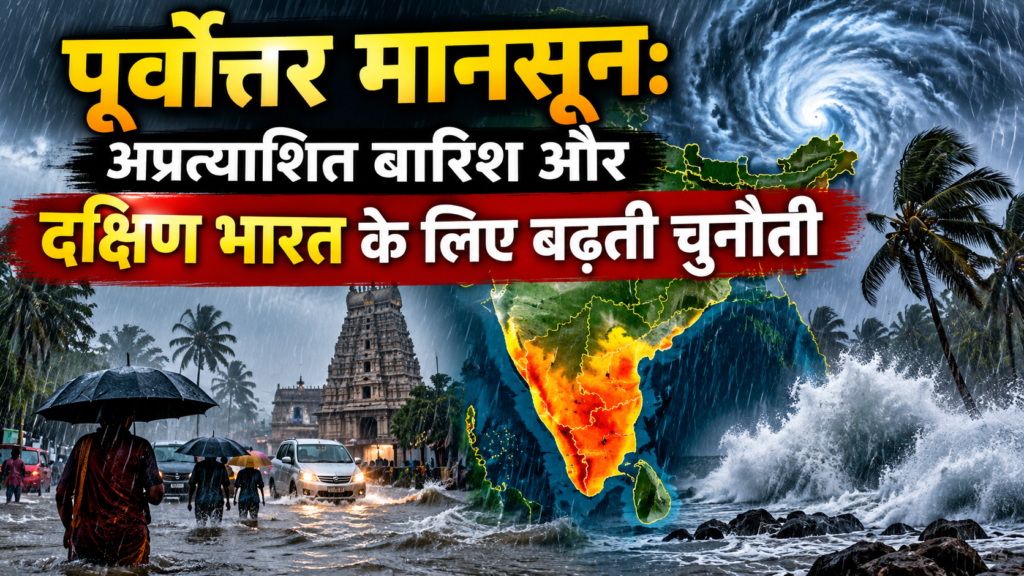 पूर्वोत्तर मानसून: अप्रत्याशित बारिश और दक्षिण भारत के लिए बढ़ती चुनौती (Northeast Monsoon: Unexpected Rains and a Growing Challenge for South India)