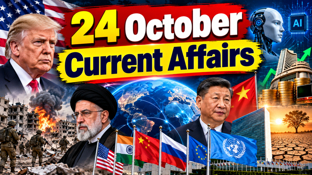 24 October Current Affairs